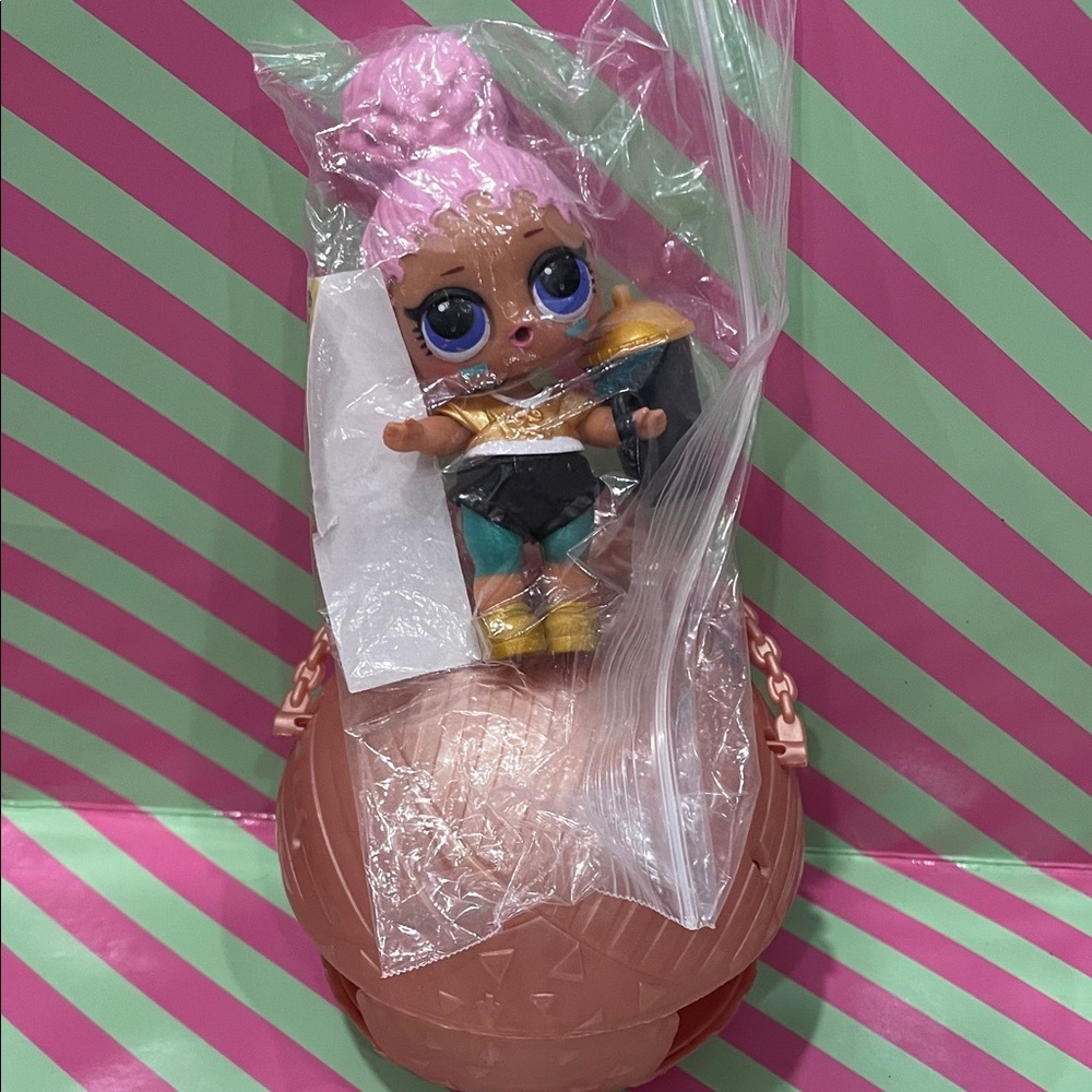 L.OL. Surprise Touchdown Pink-Haired Doll with Accessories (Napping)